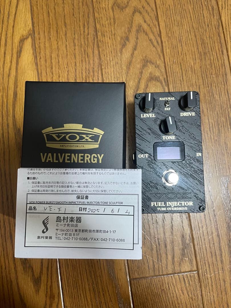 VOX FUEL INJECTOR オーバードライブ VOX ( ヴォックス ) Valvenergy FUEL INJECTOR オーバードライブ 送料