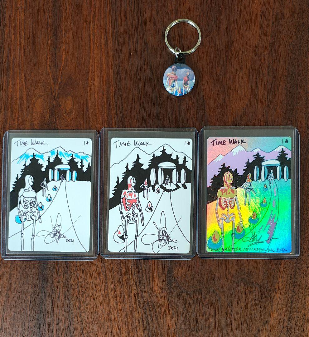 MTG 　Amy Weber氏　Time Walk スケッチ　合計３枚セット TIME WALK, ARTIST SKETCH, MAGIC MTG, POWER 9, AMY WEBER, BAS 8! | eBay