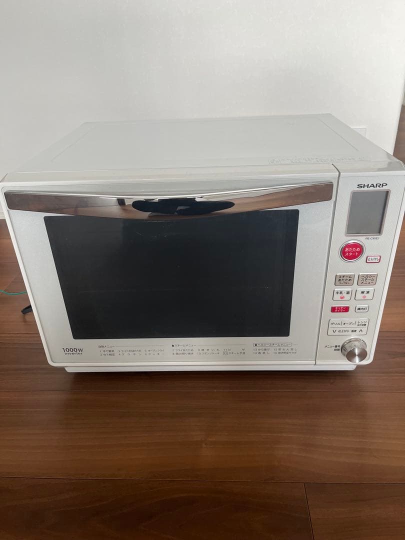 SHARP 1000W ホワイト電子レンジ　庫内フラット　スチーム機能あり！ SHARP（シャープ） RE-S1100-W 電子レンジ オーブンレンジ ホワイト RE