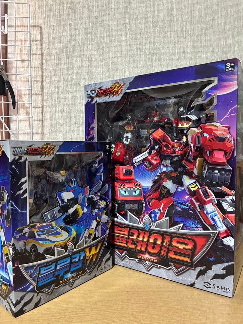 メタルカードボットW グランブルーレオン セット ブルーコップW