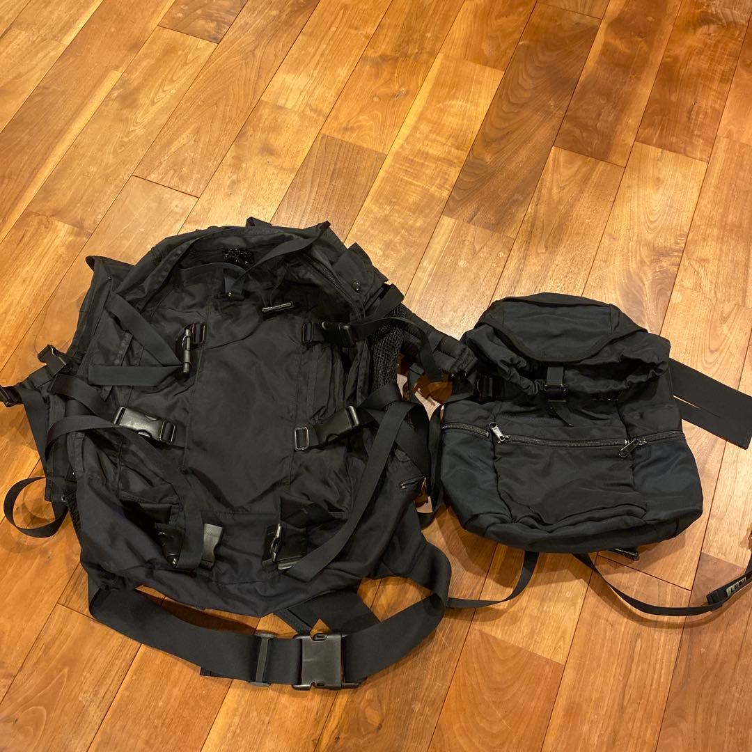 LGB バッグパック　ナイロン製　ブラック　ミニバッグ付き MINI MINI BACKPACK |ミニミニ バックパックミニミニ バックパック