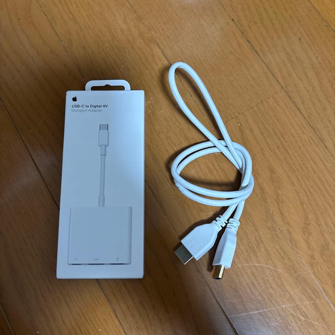 Apple 純正　USB-C to Digital AV HDMIケーブル付き Apple アップル 純正 USB-C対応 デジタル AV マルチアダプター + HDMI