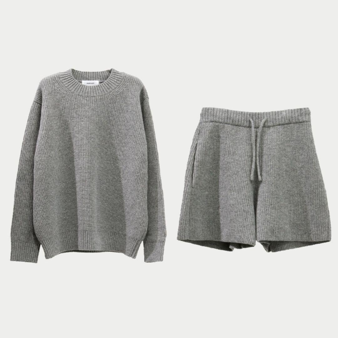 マチャット machatt ラムズウールニット ショートパンツ セットアップ