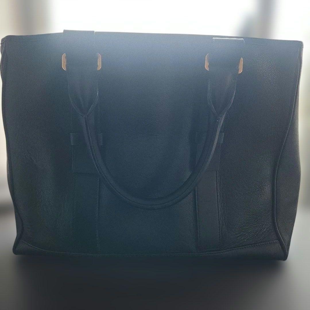 s*i様 トムフォード　黒レザー トートバッグ ゴールド金具 TOM FORD(トムフォード) ビッグジップレザーボストンバッグ トート