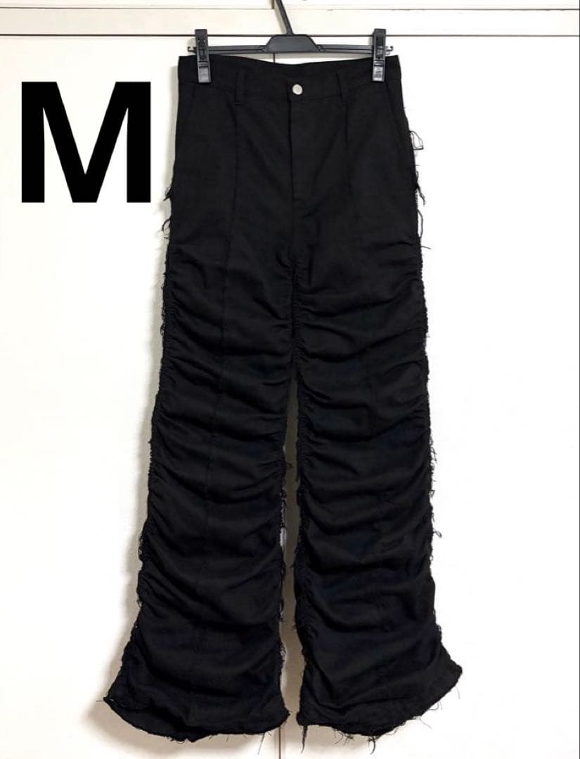 GRANCY シャーリングダメージデザインコットンパンツ M 97493765b_10051_d_500.jpg