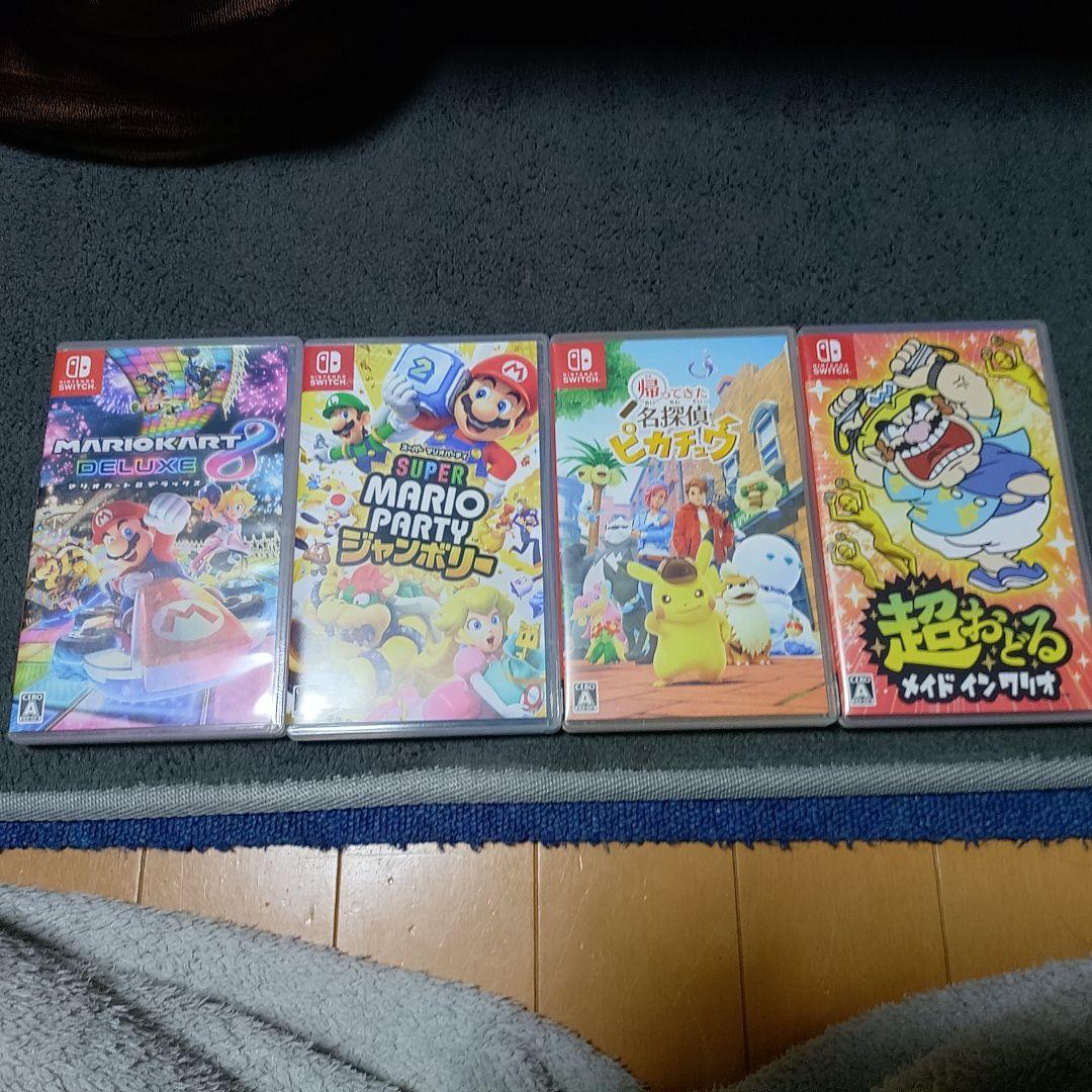 ぴ*も様 マリオパーティジャンボリーSwitch ソフト 4本セットマリオカート Nintendo Switchソフト】スーパー マリオパーティ ジャンボリー