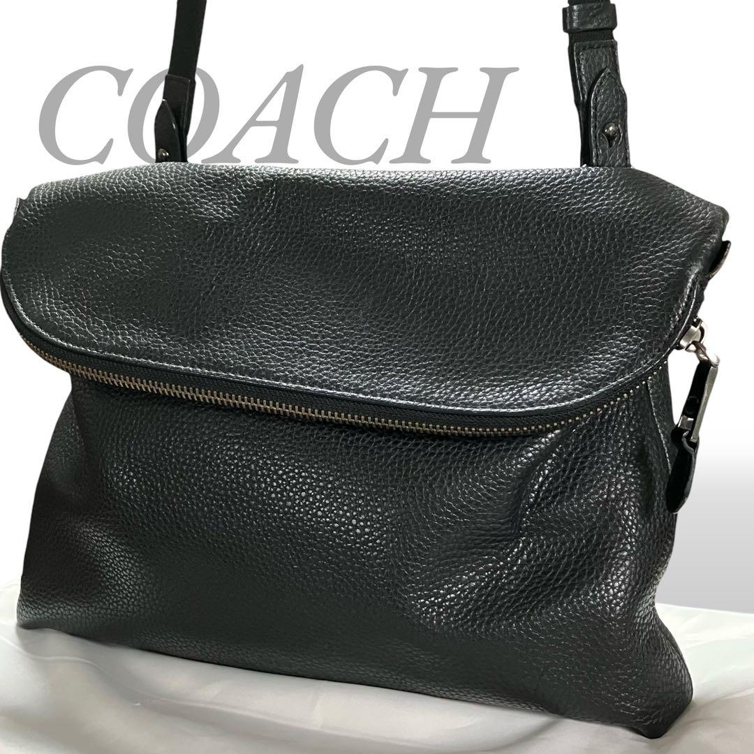 COACH コーチ クロスボディ ショルダーバッグ ブラック 黒 レザー COACH（コーチ） バッグ メンズ ショルダーバッグ アウトレット レザー