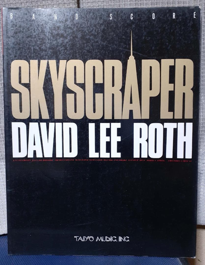 「DAVID LEE ROTH」SKYSCRAPER バンドスコア　超レア♪ David Lee Roth – Skyscraper - LP – Sky Valley Records