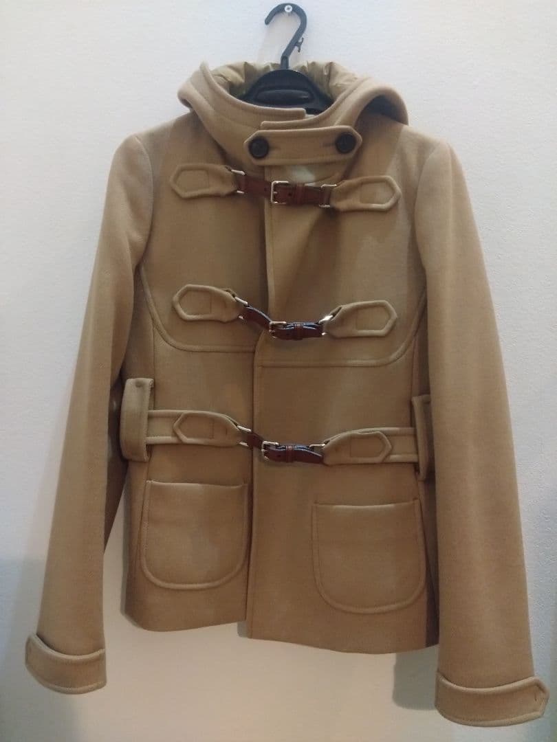 プラダ　PRADA　ベージュ　ダッフルコート 中古・古着通販】PRADA (プラダ) 裏キルトダッフルコート ベージュ