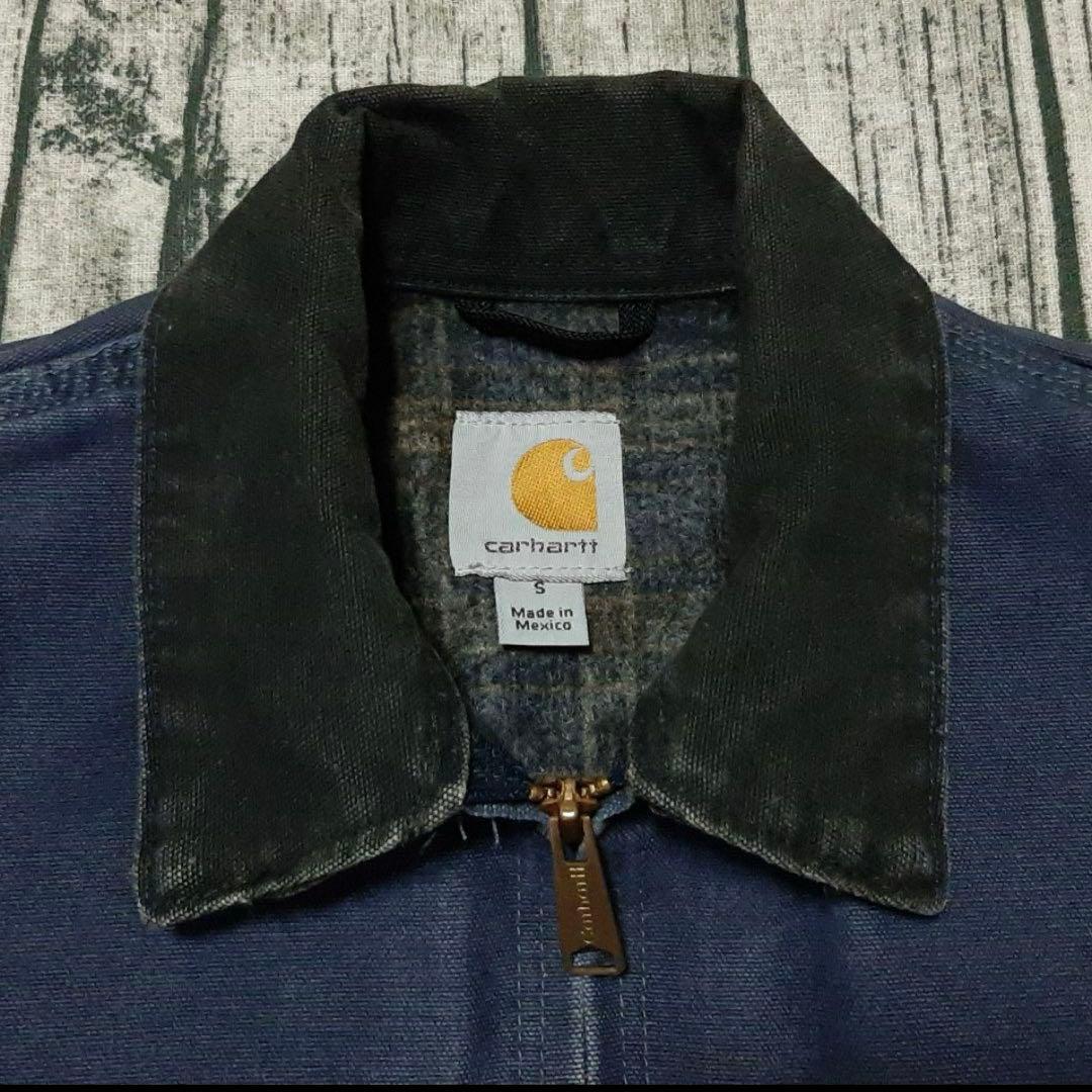 レアカラー!! ディープブルー Carhartt デトロイトジャケット J97