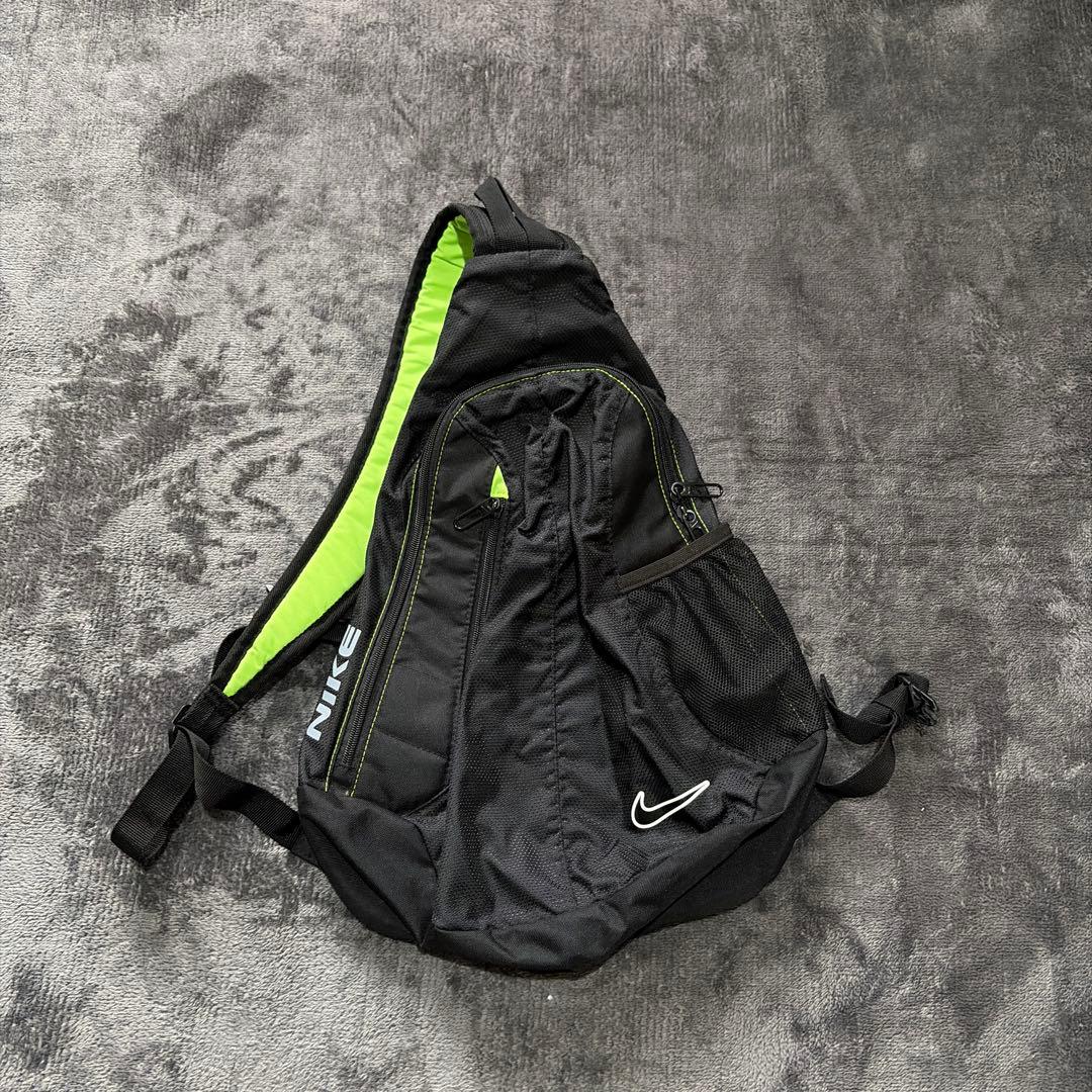 極美品OLD NIKE 90s メッシュ y2k スリング ボディバッグ 美品 Y2K NIKE ナイキ ワンショルダーバッグ スリングバッグ OLD NIKE