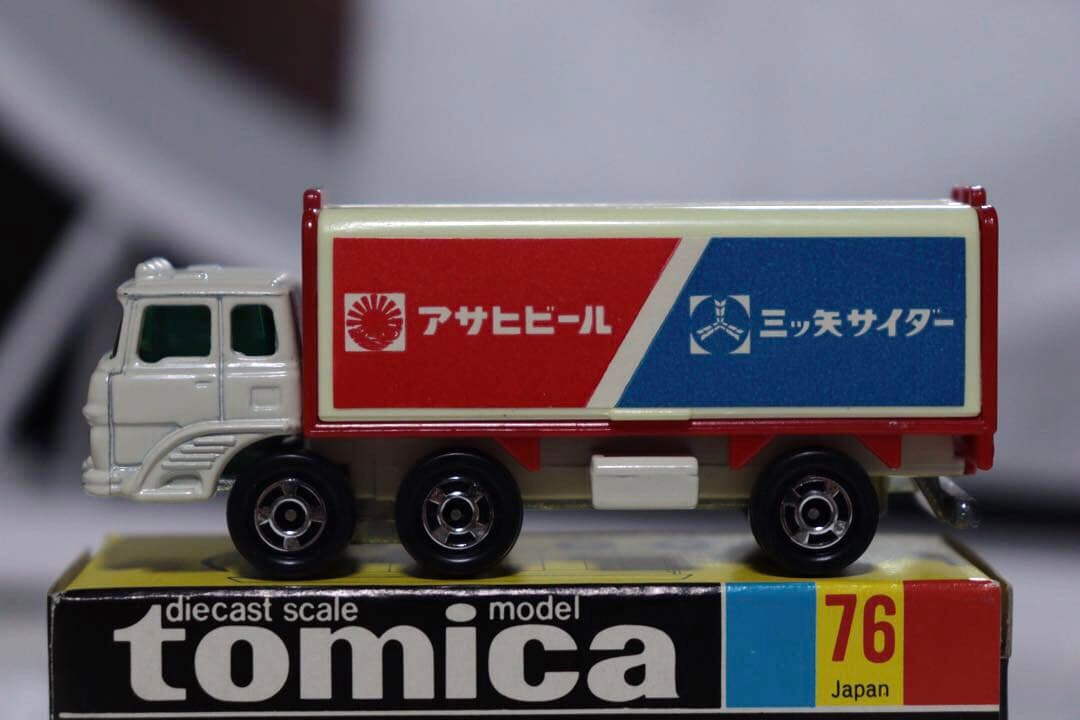 日本製　国産　トミカ　三菱　ふそう　ウイング　ルーフ　トラック　76 ミニカーショップ ケンボックス トミカ 黒箱☆76☆三菱ふそうウイング