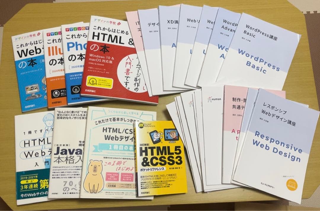 ヒューマンアカデミー　HTML CSS Webデザイン　テキスト　デザイン できるイラストで学ぶ 入社1年目からのHTML＆CSSとWebデザイン