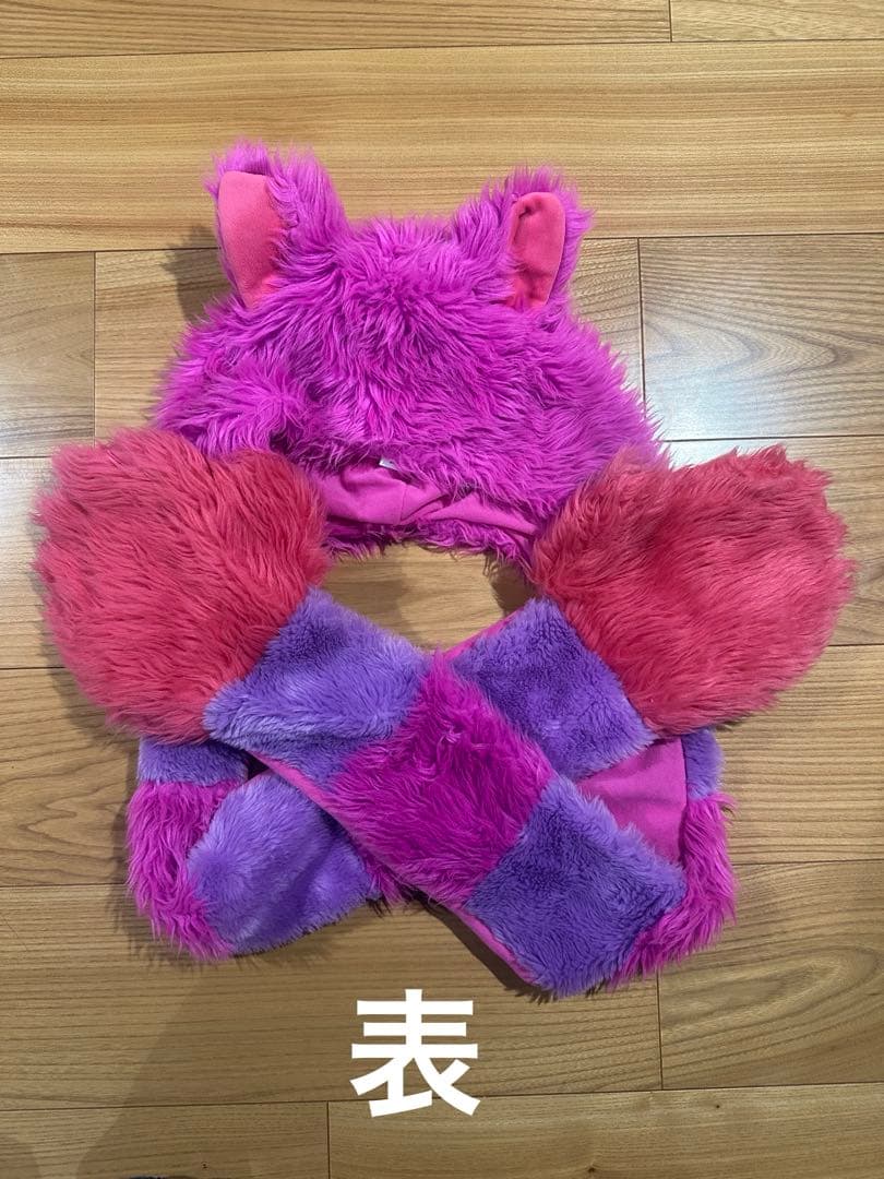 マフラーファンキャップチシャ猫 チェシャ猫 ファンキャップ マフラーキャップ - メルカリ