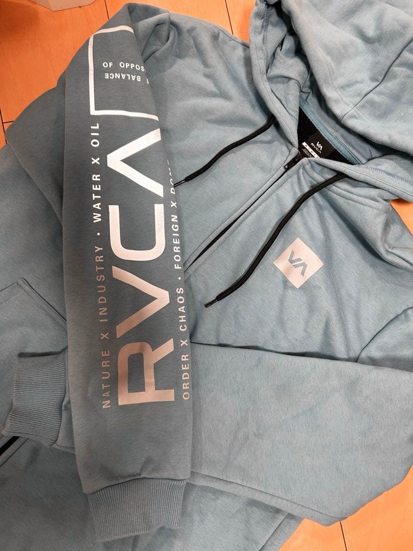 RVCA ライトブルー パーカー スウェットパンツ セット RVCA（ルーカ） パンツ スウェットパンツ セットアップ対応 BF044-702