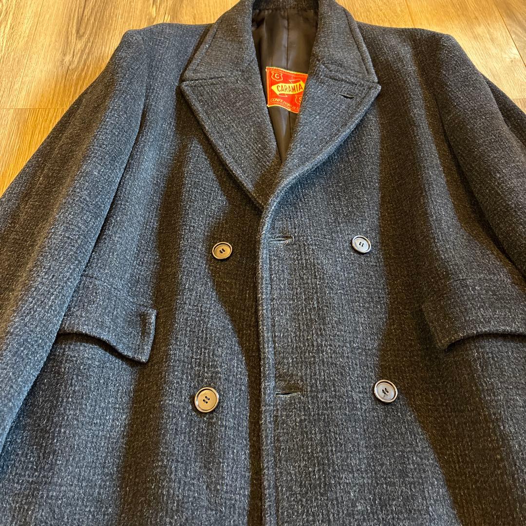 1960s Vintage Italy Double Breasted Coat - メルカリ