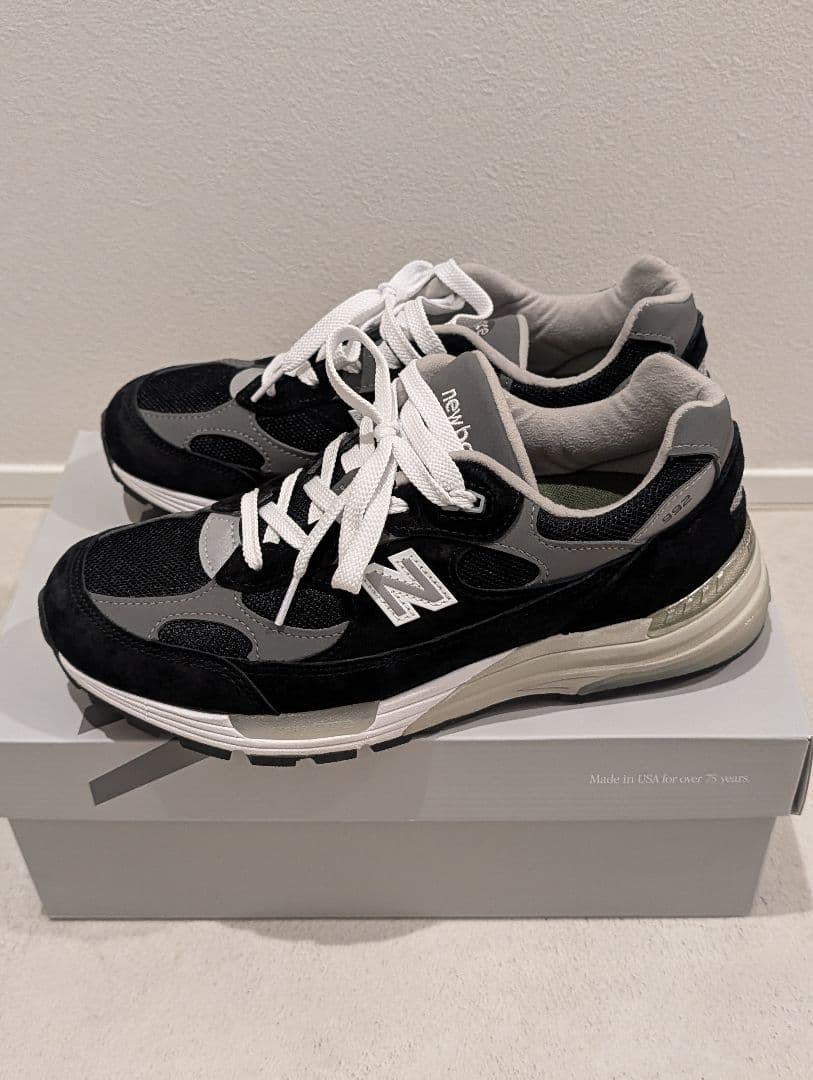 New Balance 992 ブラック(純正インソール付) 中古・古着通販】NEW BALANCE (ニューバランス) 992 