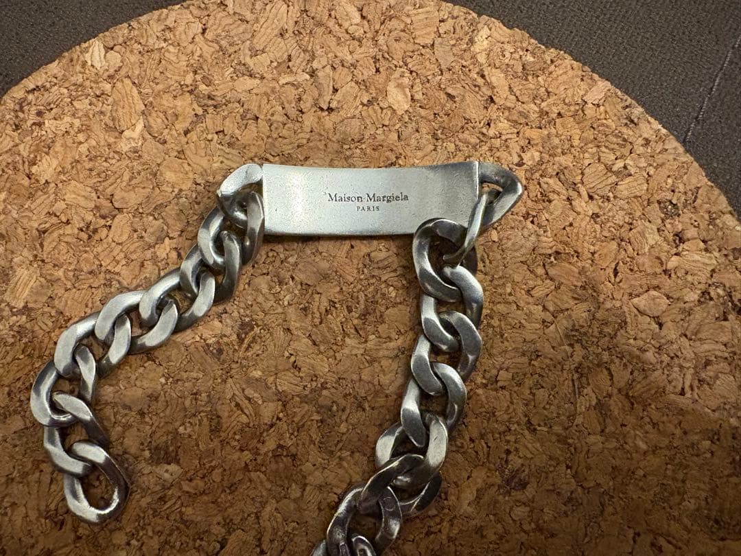 メゾンマルジェラ ブレスレット ID チェーン シルバー　りる Maison Margiela【メゾン マルジェラ】ID ブレスレット(SILVER