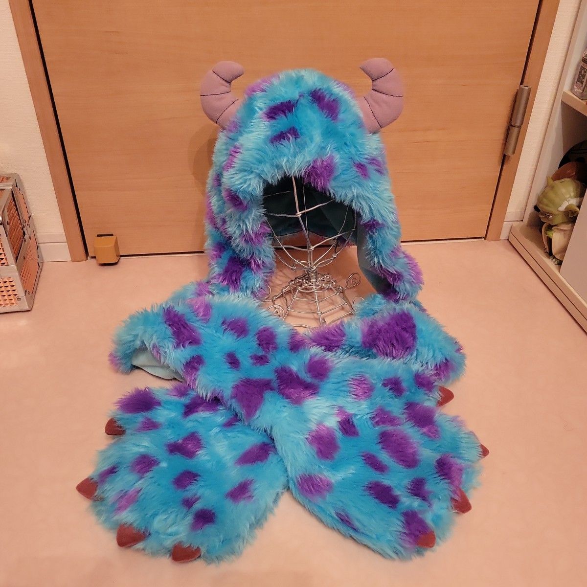 モンスターズインク サリー 手袋付き 被り物 なりきりサリー