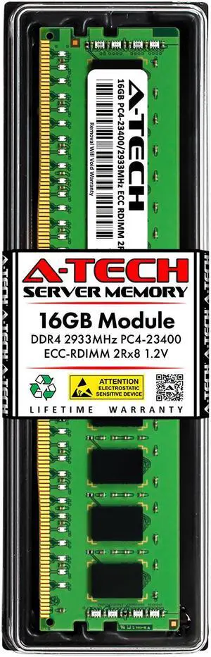 MTA18ASF2G72PDZ-2G3D1 Micron 16GB PC4-19200 DDR4-2400MHz ECC