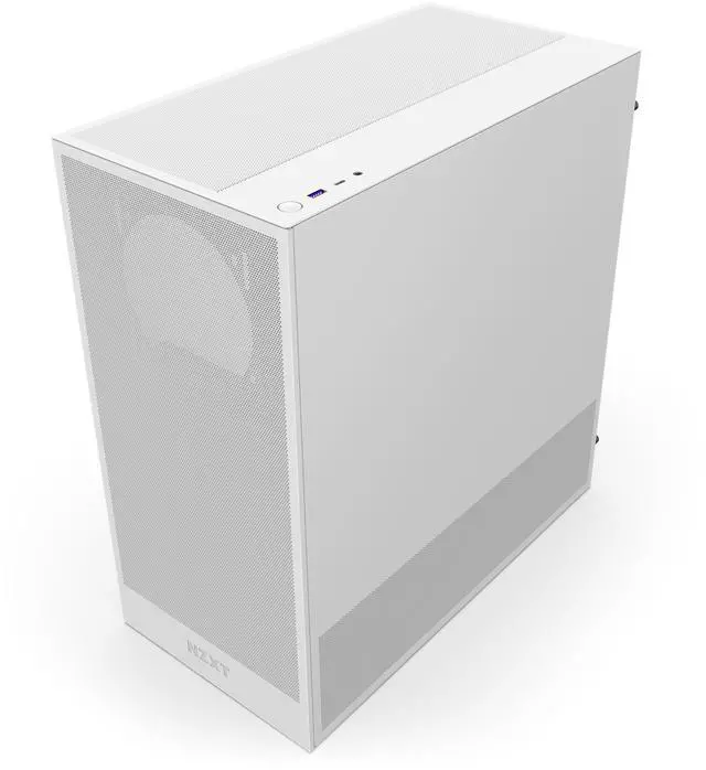 NZXT H Series H5 Flow 2024 Edition ATX Mid Tower Chassis All White