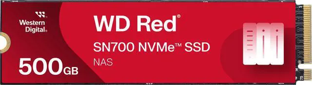 WD Red SN700 NVMe SSD, 500GB of NVMe Solid-State Drive for NAS