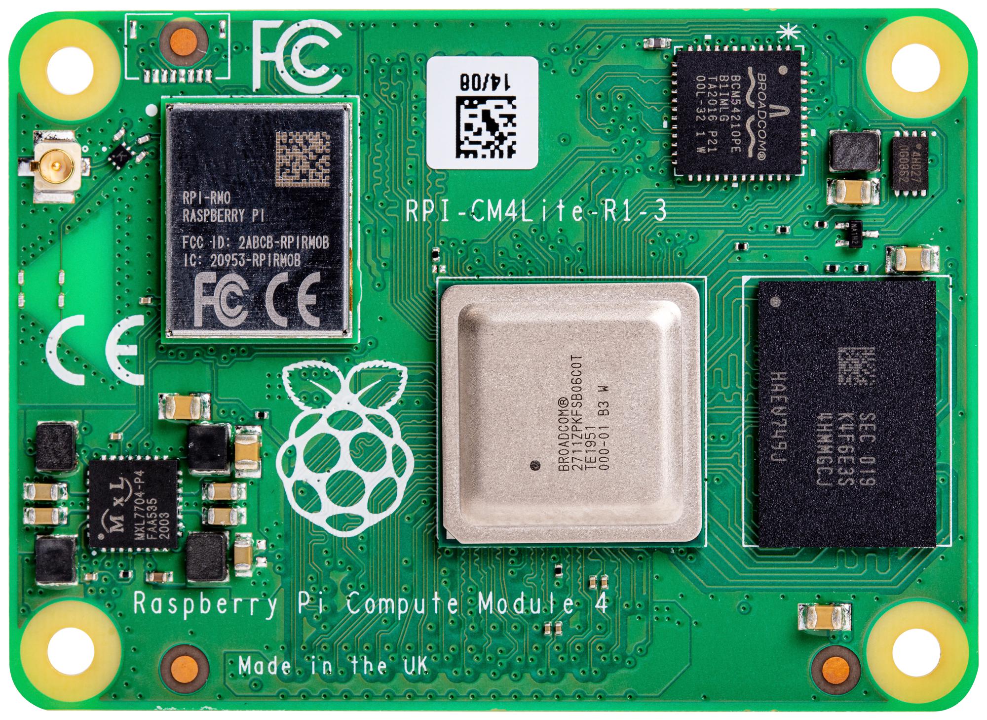 CM4104000 RASPBERRY-PI, Raspberry Pi Compute Module 4 Lite, with