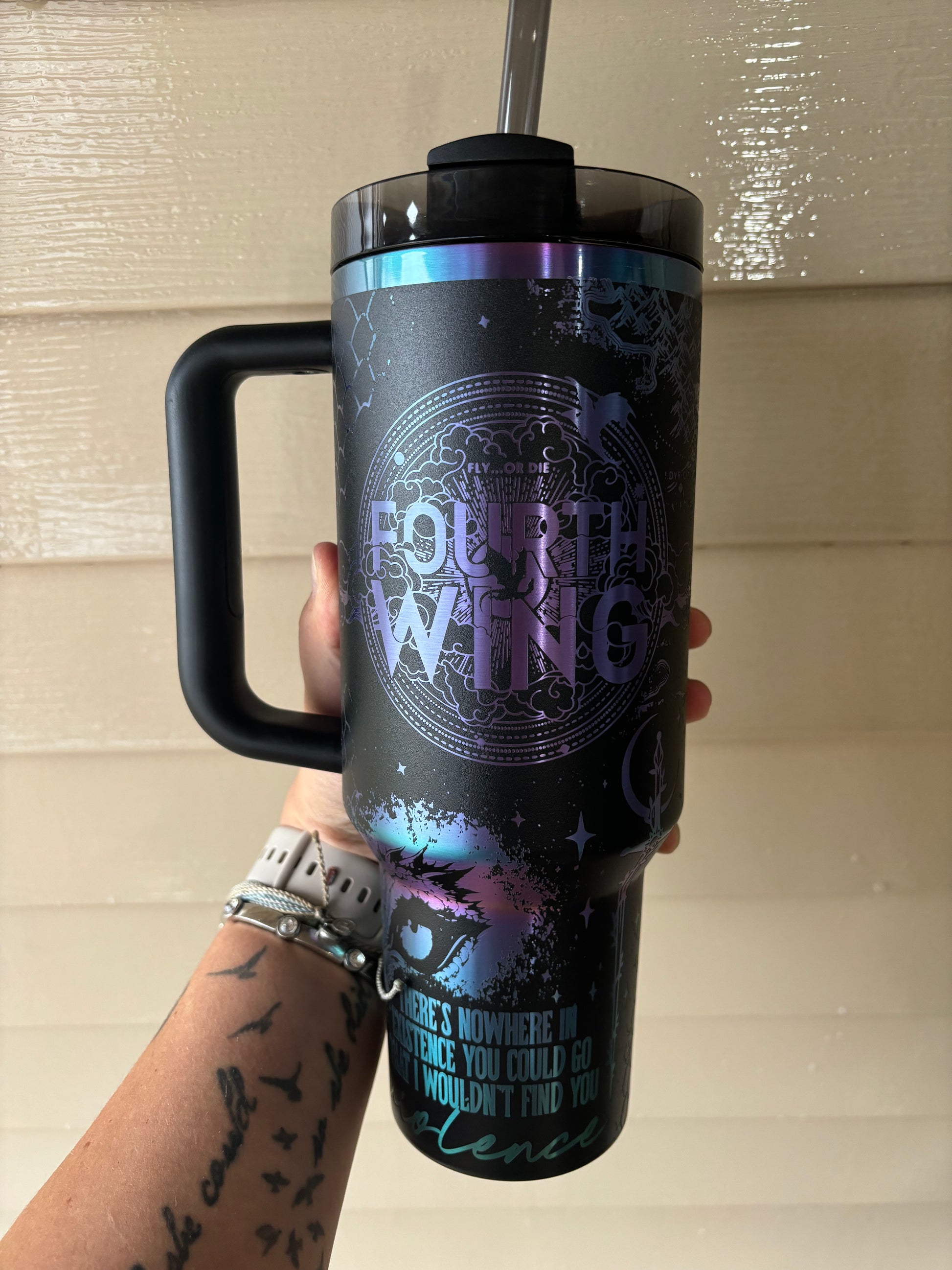 FOURTH WING 40oz ENGRAVED STANLEY TUMBLER – Devyn Rose Designs