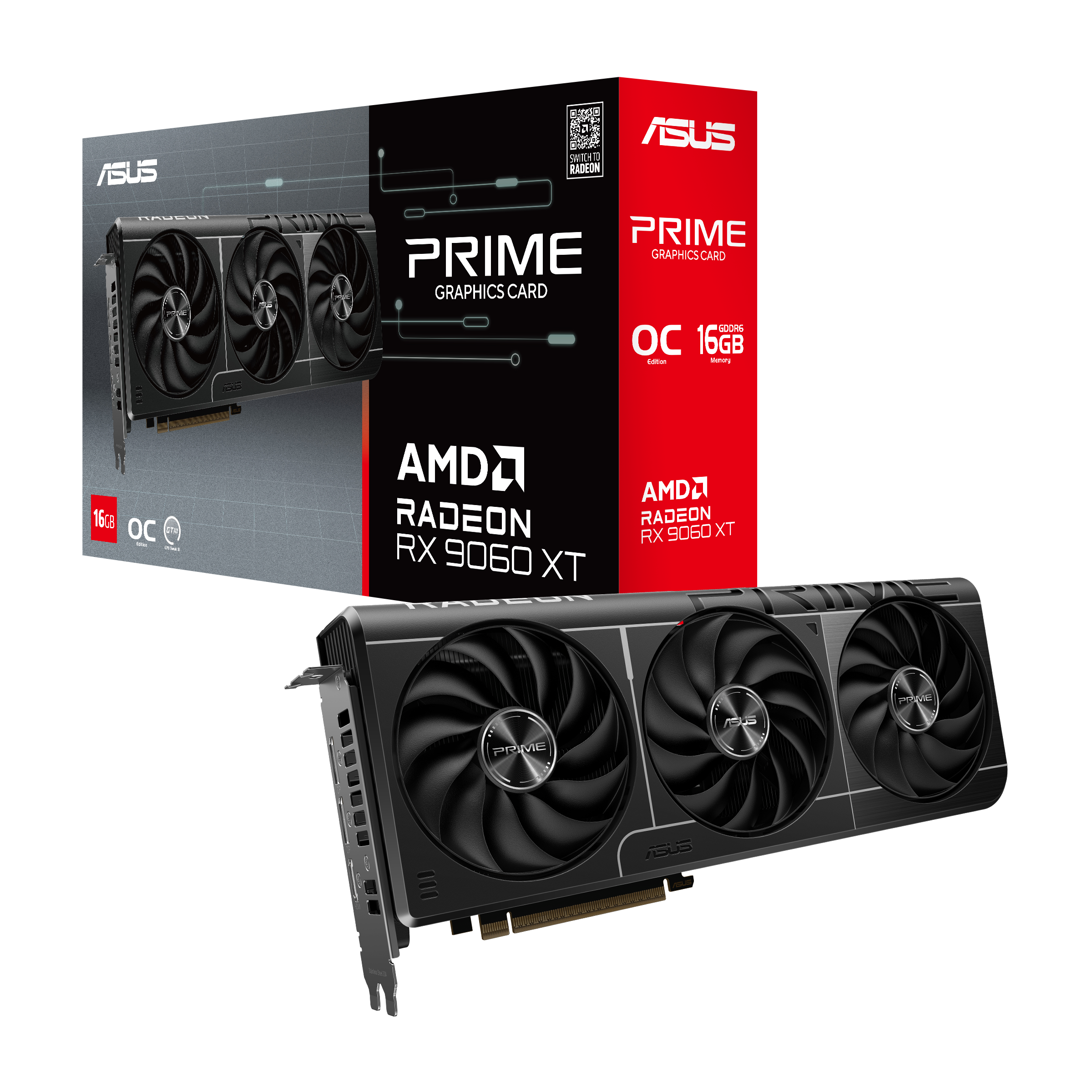 ASUS Prime Radeon™ RX 9060 XT OC Edition 16GB GDDR6