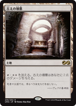 001)□ボーダーレス□《古えの墳墓/Ancient Tomb》[EOS] 土地R | 日本